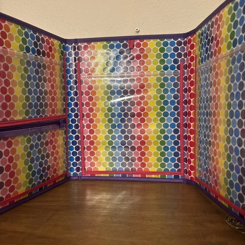 Lisa Frank Trifold Portfolio Carrying School Organizer